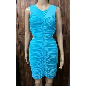 Royalty by Maluma Aqua Blue Bodycon Dress Sz XS